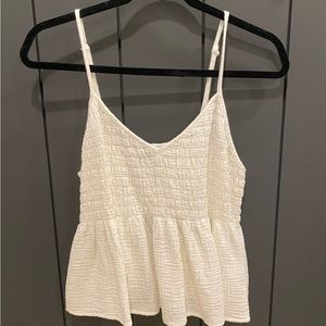 FOREVER 21 + white peplum top